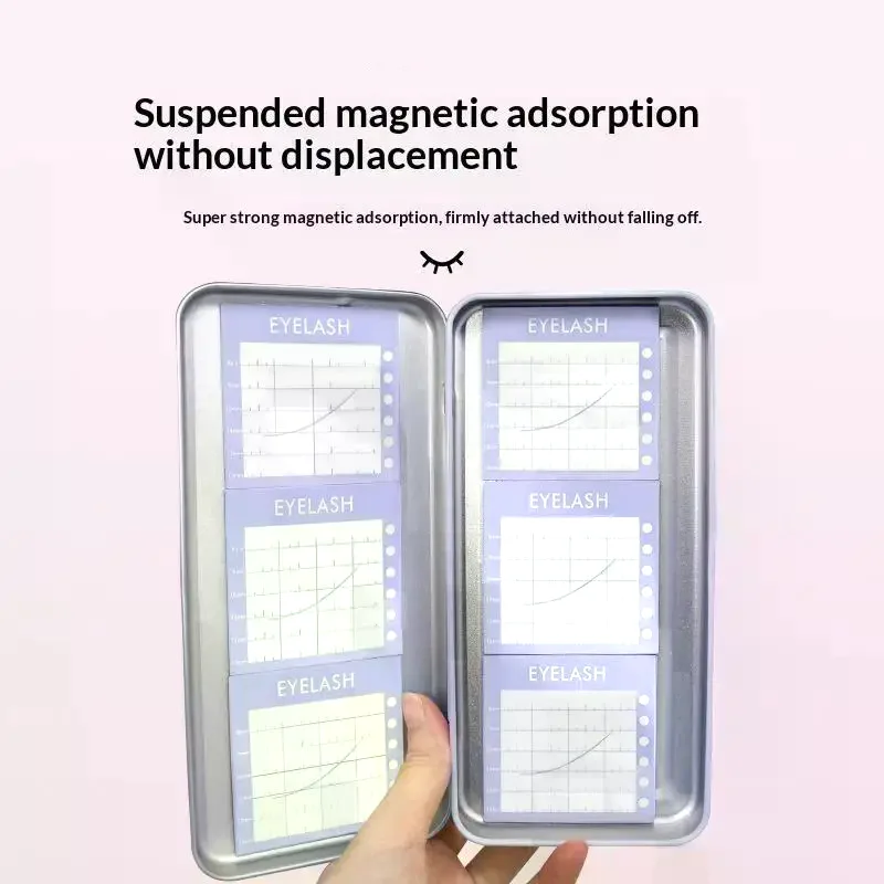 1 Set Storage Box Eyelash Grafting Table Display Box Pallet For Individual Suspended Magnetic Sheets Eyelash Protection Box