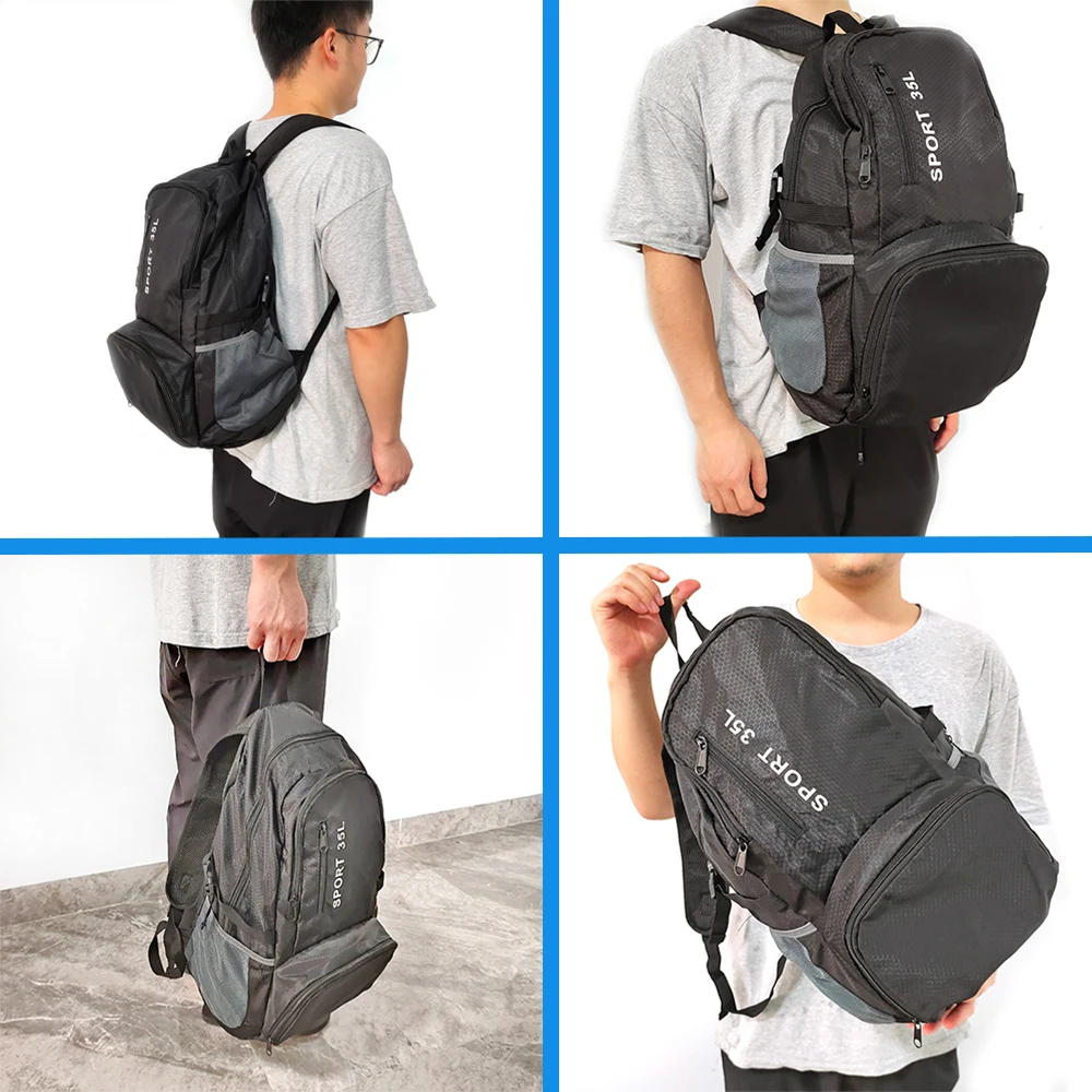 Foldable Backpack for Women 35L Lightweight Travel Portable Backpack Bag Men Large Capacity Leisure Big Size Bag