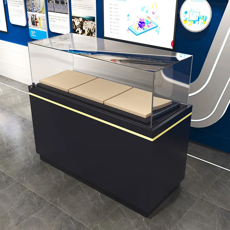 

Jewelry jewelry counter Jewelry counter Custom shopping mall glass display case Sample exhibition display case museum