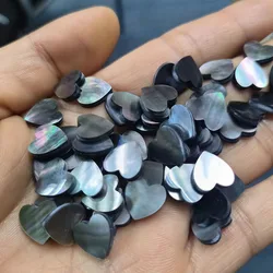 Natural stone Heart Shape Black Agate / White Shell/Black Mother Of Pearl  For Women Jewelry Accessories 8mm 10mm