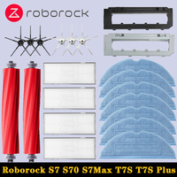 Roborock S7 S70 S7Max T7S T7S Plus Robot Vacuum  Cleaner Accessories Main Brush cover Hepa Filter Mop Pad Spare Parts