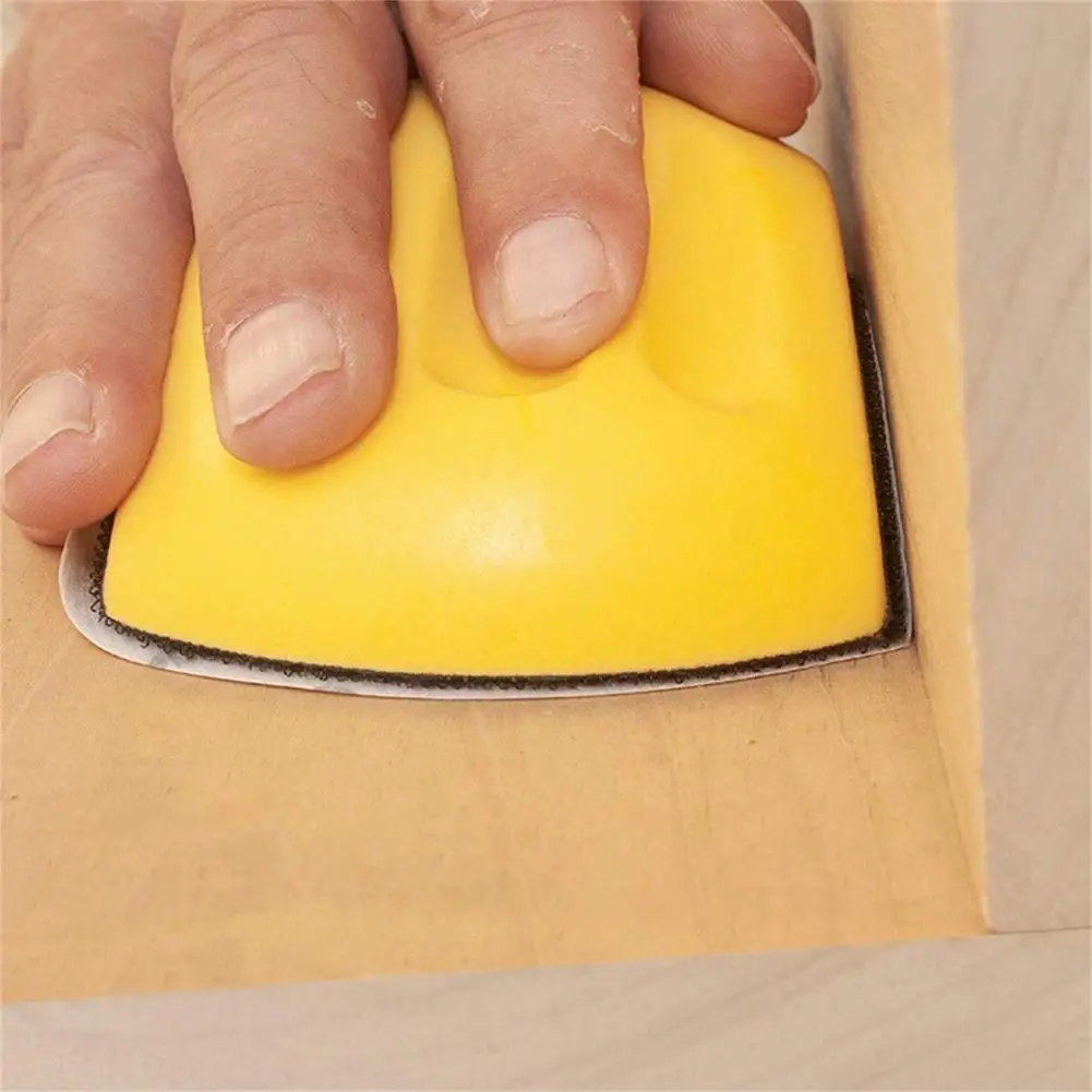 YOUZI 5-inch / 6-inch Hand Sanding Block Spray Paint Grinding Block Abrasive Tool Sanding Disc Polishing Pad