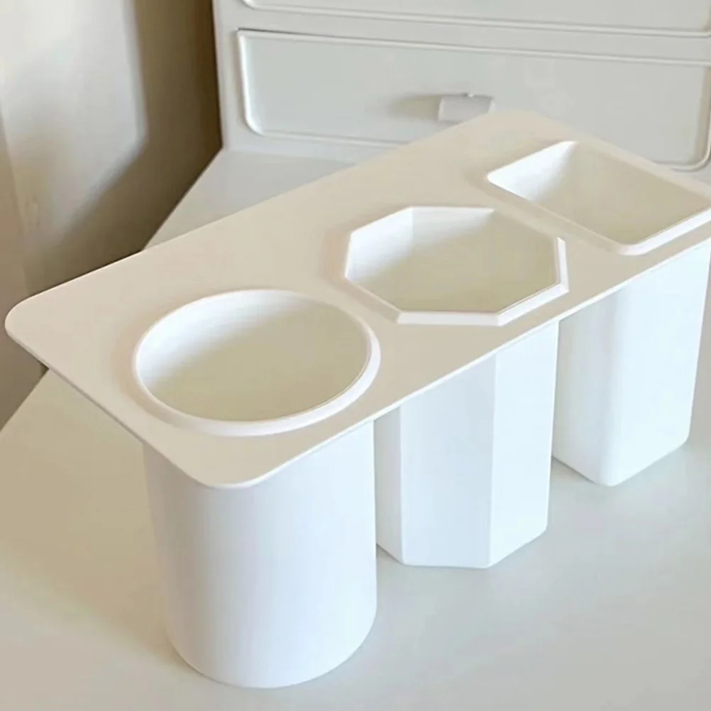 

2pcs Pen Holder Storage Box Desktop Organizer For Office School Makeup Brushes Cell Phone Remote Control Plastic Pencil Holder