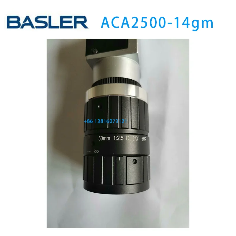 ACA2500-14gm Second-hand Test OK Industrial camera With lens