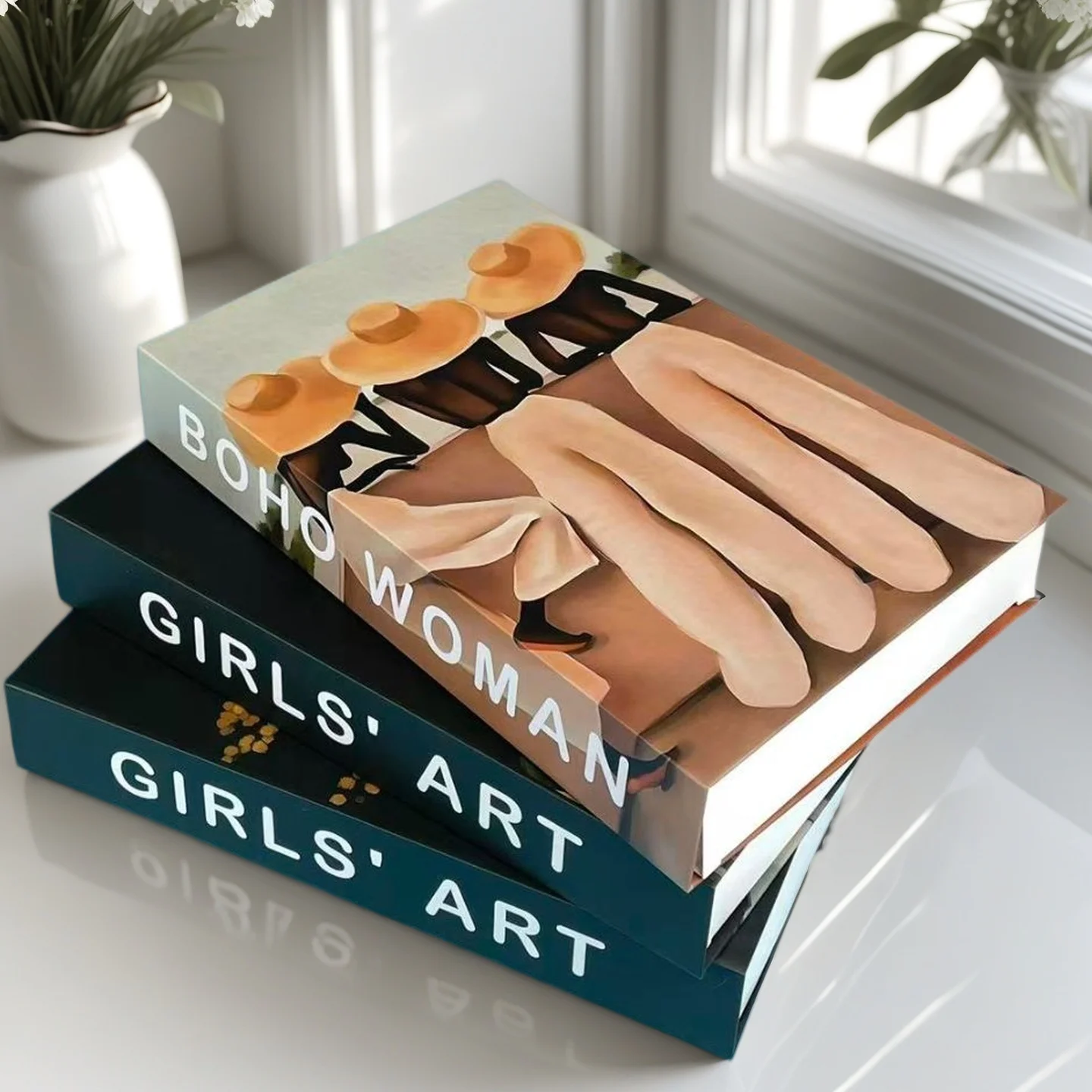 

Open Fake Book Storage Box Luxury Decorative Books Design Coffee Table Accessories For Living Room Interior Home Decor Ornaments