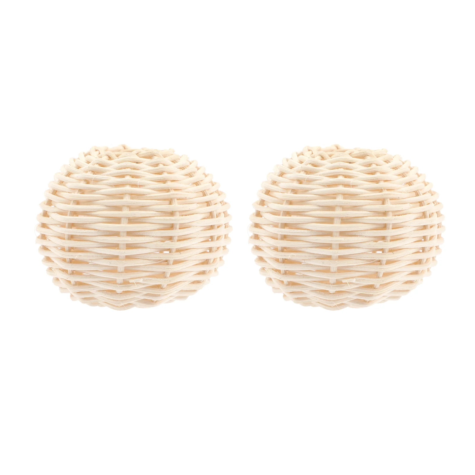 

2 Pcs Lamp Shade Rattan Lampshade Model Woven Adornment Knob White Models Delicate Light Covers