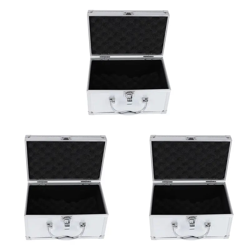 

ABUH-3X Aluminum Alloy Tool Box Portable Safety Equipment Instrument Case Display Case 230X150x125mm