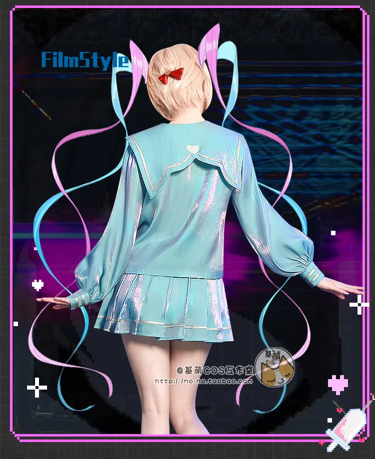 

Game NEEDY GIRL OVERDOSE Rain Cosplay Costume Uniform Halloween Carnival Party Christmas Play Role Clothes Clothing