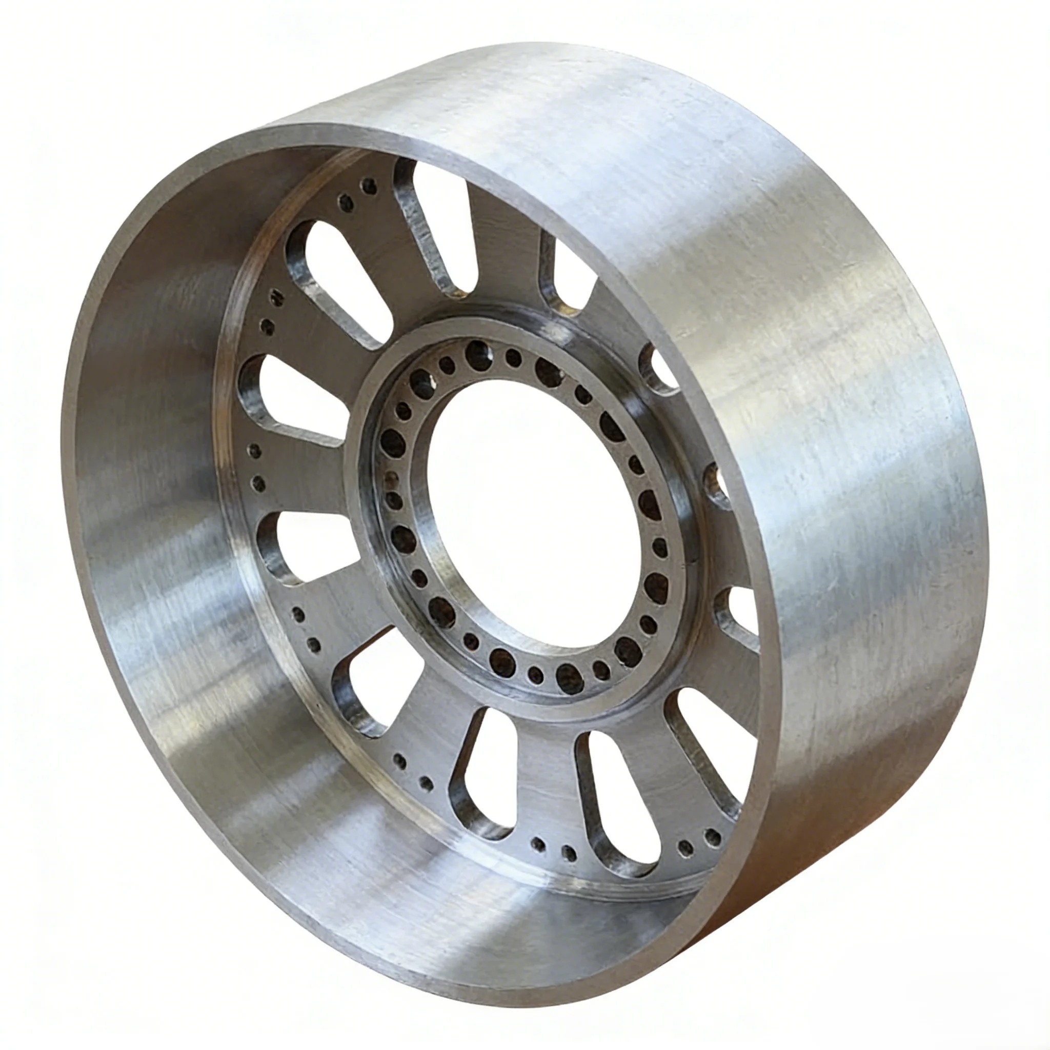Precision CNC Turned & Milled Stainless Steel / Aluminum Alloy Non-Standard Custom Hollow Wheels Wheel Hub for Industrial Use
