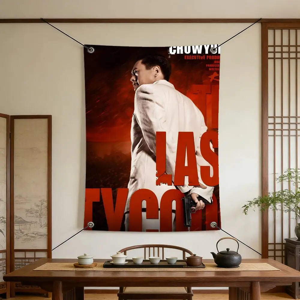 Celebrity C-Chow Yun-fat Flags Warm Home Flag 4 Grommets Wrinkle Free Indoor Outdoor