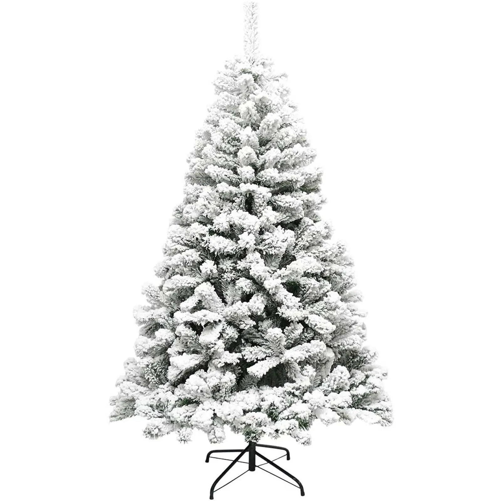 

Christmas white falling snow plush Christmas tree PVC material large and small simulation decoration encrypted ornament