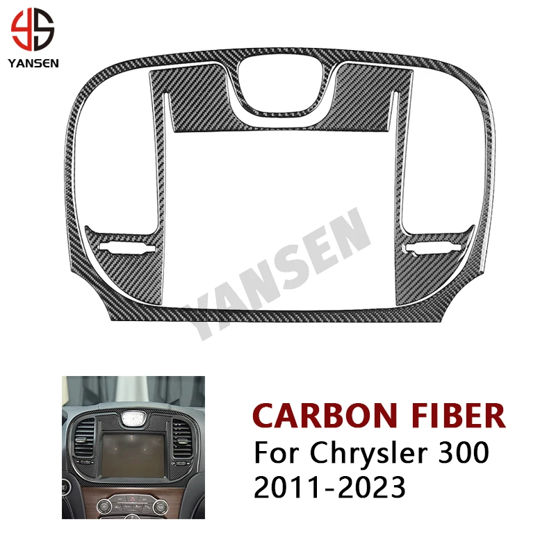 

Car Central Console Panel Decorative Carbon Fiber Sticker For Chrysler 2011 2012 2013 2014-2023 Accessories
