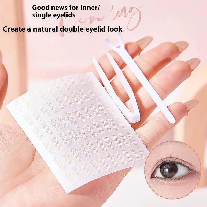 180/300/600Pcs Invisible No Trace Lace Ultra Thin Breathable Local Double Eyelid Tape For Swollen Eye Water Activated Stickiness