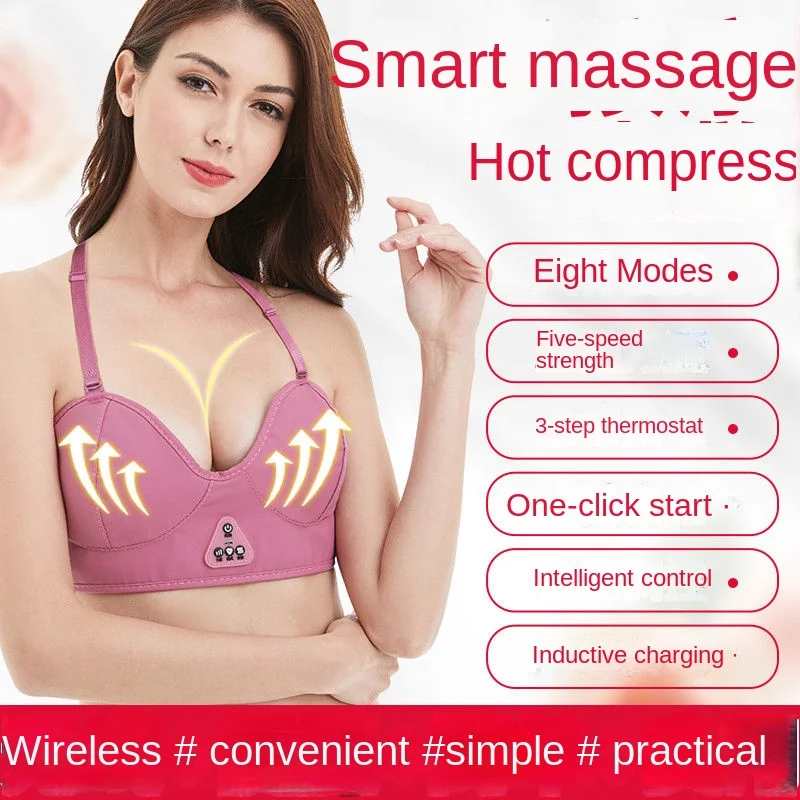 Chest Massage Instrument Electric Large Kneading Charging Postpartum Wireless Small Vibration Underwear Hot Compress