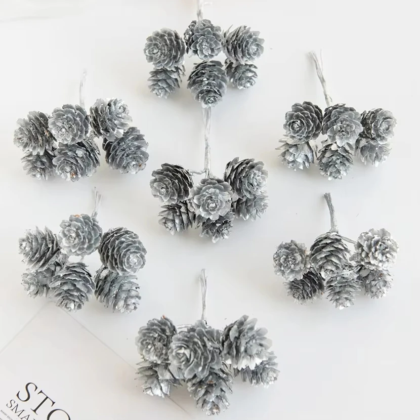 

5/10Pcs Fake Pine Nut Artificial Plants Christmas Tree Decoration Wreath Accessory Wedding Home Room Wall Decor Photography Prop