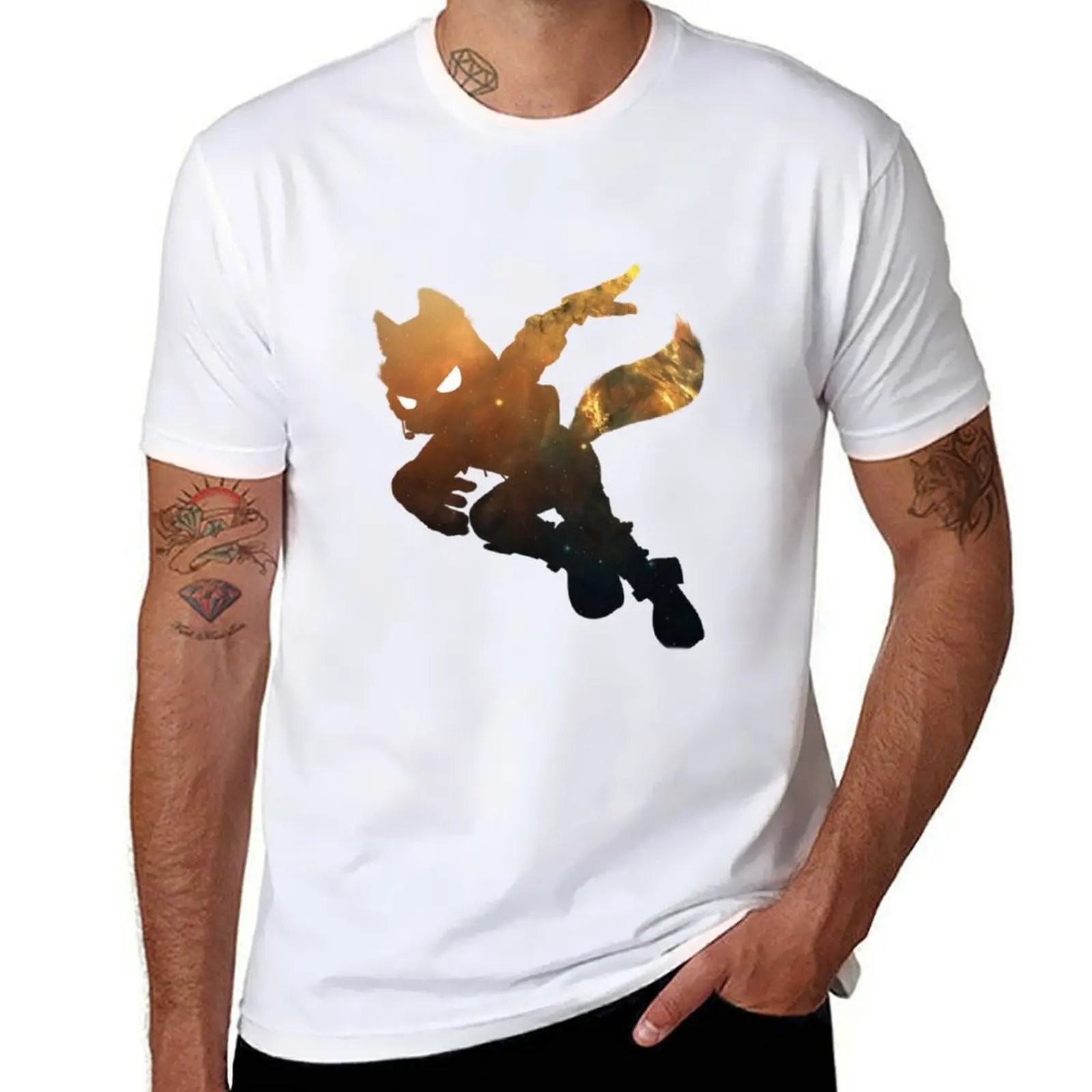 

Fox Galaxy T-Shirt t shirt man casual t shirts for man cotton funny T-Shirt