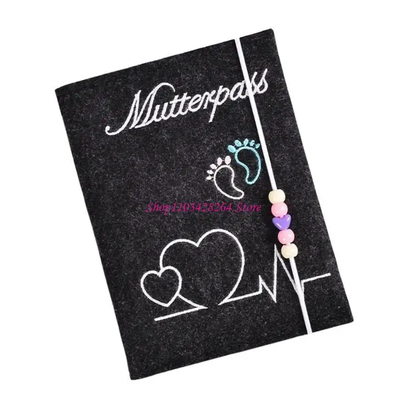 German Maternity Cover Picture Holder Sleeve for Hospital Card Insurance Card Thickened Felt