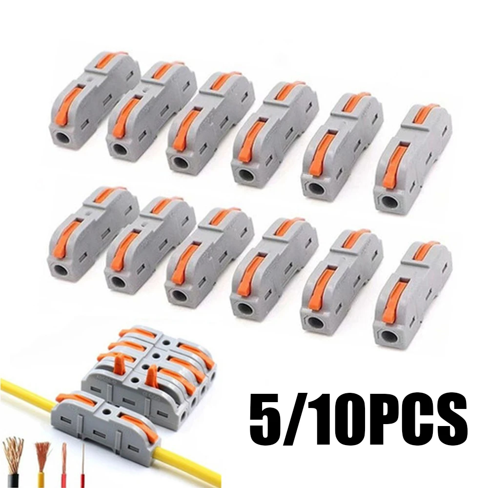 Quick-Connect Terminals Solderless No-Stripping Wire Connectors  Pluggable  Compatible with Both Flexible and Rigid Wires  Unive