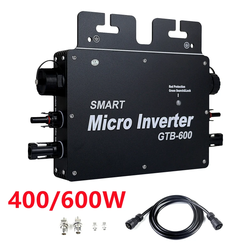 

400/600W Solar Grid Tie Micro Inverter WiFi Control Automatic Identification DC to AC Solar Inverter 220V Portable Solar Inverte