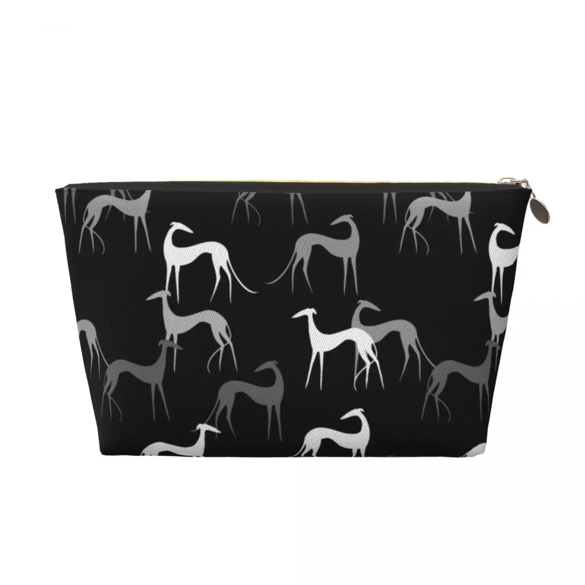 Custom Cute Sighthounds Travel Cosmetic Bag  Greyhound Whippet Dog Toiletry Makeup Organizer Ladies Beauty Storage Dopp Kit