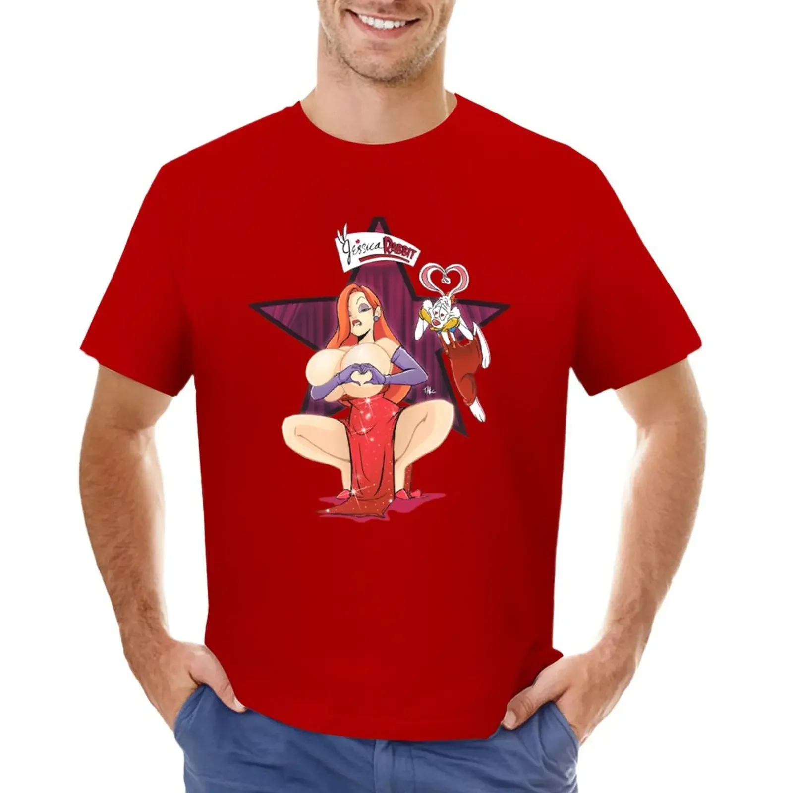 

Jessica rabbit #Boobheartchallenge T-Shirt boys animal print vintage funnys boys whites funny t shirts for men