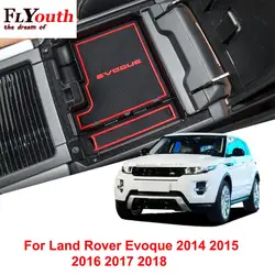 Car Central Armrest Box Storage Box For Land Rover Evoque 2014 2015 2016 2017 2018 Center Console Accessories Black Coin box