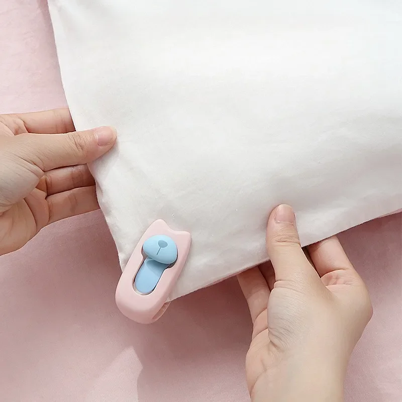 6PCS/Box Hot Selling Originality Cute Quilt Fixer Needle-Free New Bed Sheet Fixer Daily Quilt Anti-Running Quilt Device