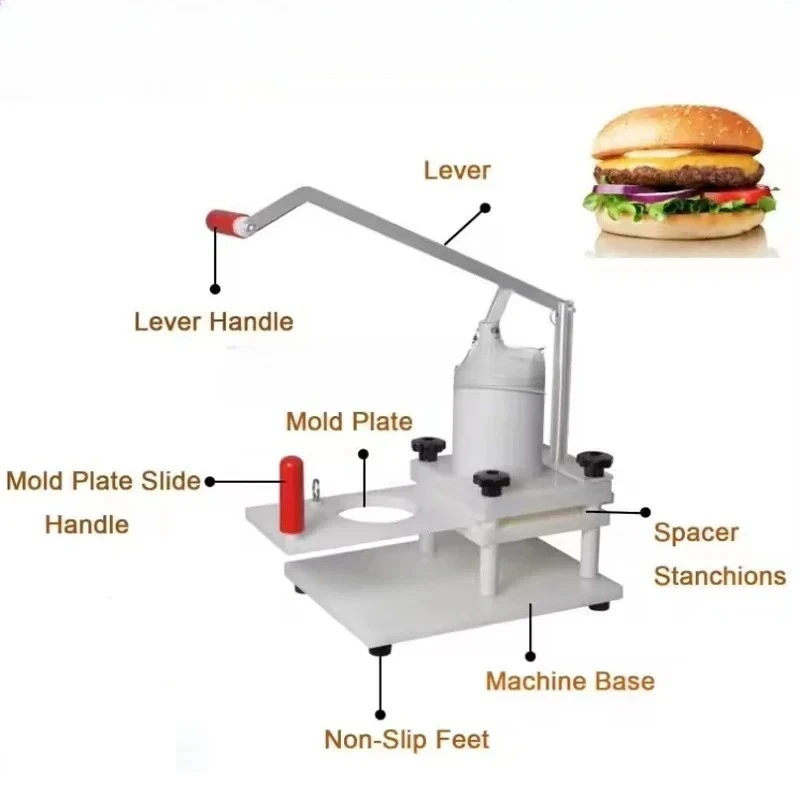 Portable Hamburg Meat Pie Machine Small Household Fish Pie And Potato Pie Making Machine