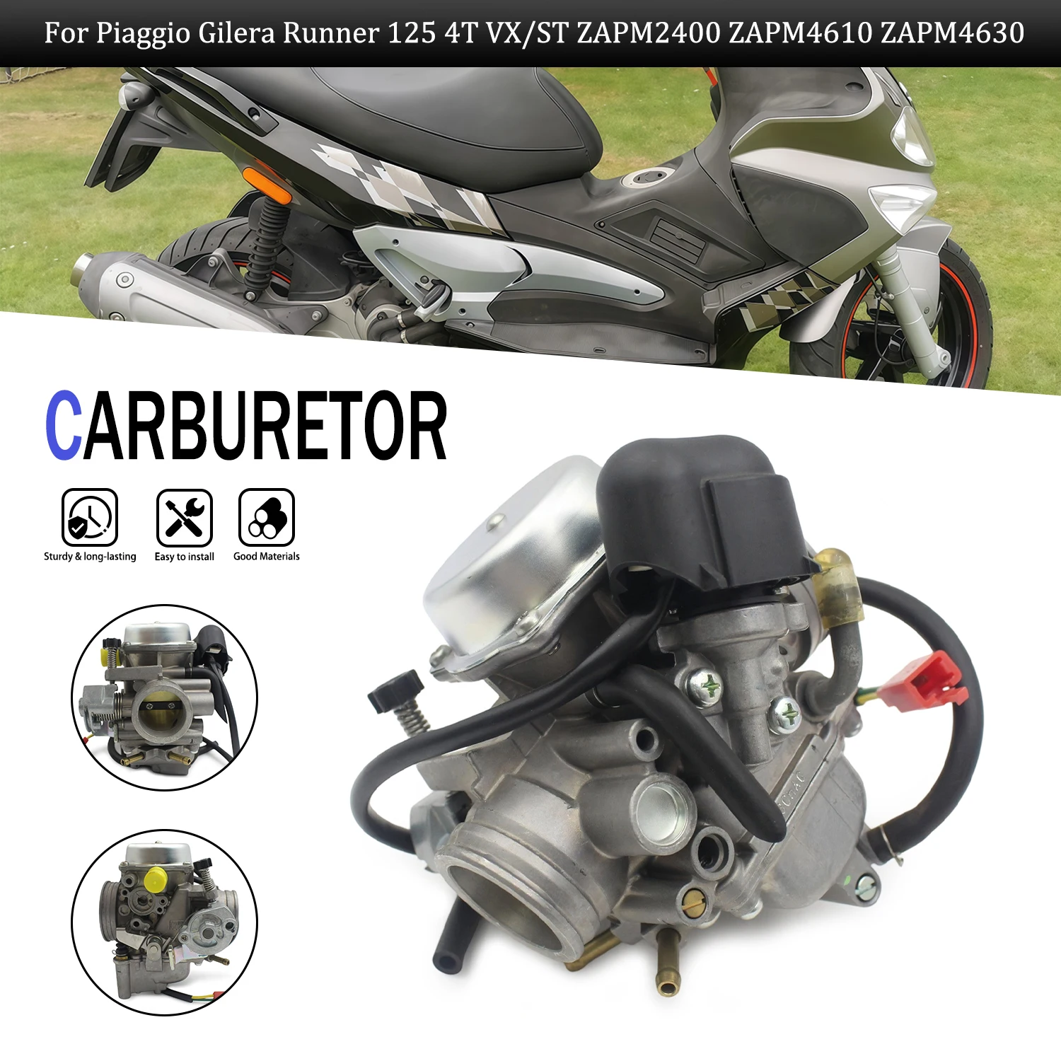 For Gilera Runner 125 VX ST 4T E3 CM128218 CM128214 CM128203 CM128216 CM128211 CM128201 Motorcycle Carburetor Accessories