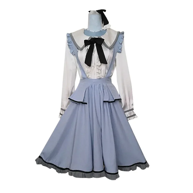 Disfraces de sirvienta de cosplay de Anime Akiyama Miyuki, proyecto Sekai, vestido de lolita de escenario colorido, juegos de rol, Disfraces de Halloween para mujer