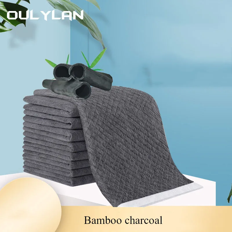 

Oulylan Disposable Pet Diapers for Dogs Cats Bamboo Charcoal Deodorant Dog Training Pee Pad Absorbent Nappy Mat for Pet Supplie