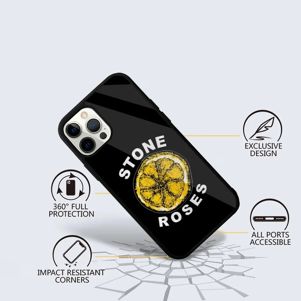 Band The S-Stone  R-RosesS Phone Case For iPhone 16,15,14,13,12,11,Plus,Pro,Max Mini Magsafe Magnetic Wireless Charging