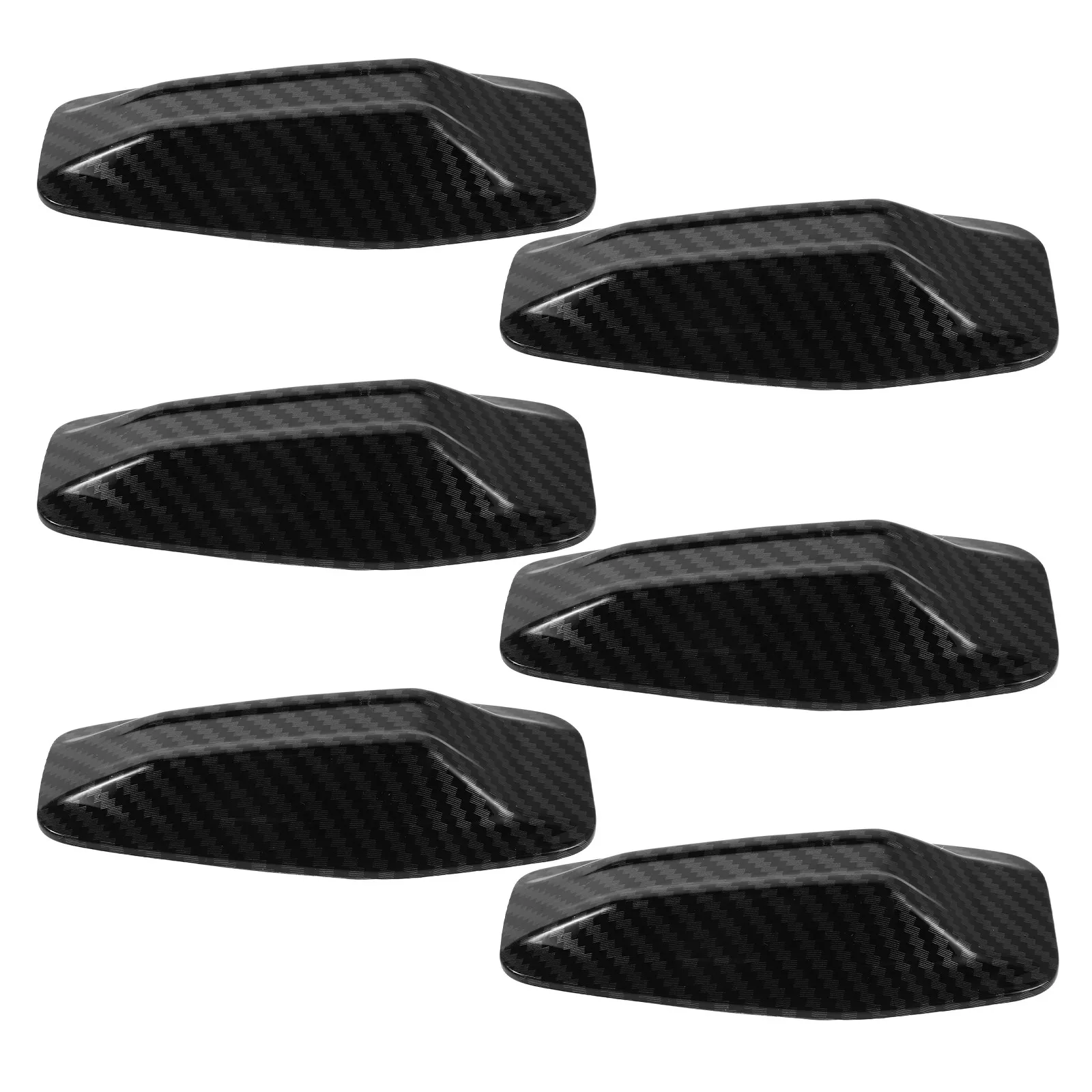 6Pcs Car Roof Shark Fin Antenna Cover Universal Vehicle Antenna Trim Decorative Car Top Spoiler Automotive Roof Aerial Cover