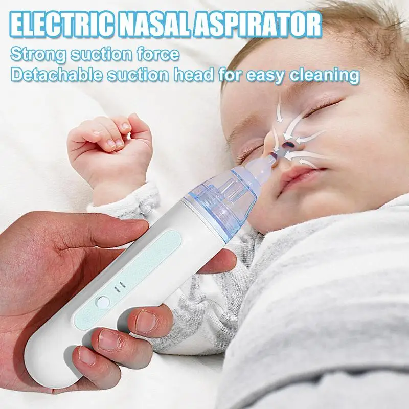 Electric Nose Sucker Nasal Aspirator Nose Cleaner Removable Tips Silent Operation Nasal Congestion Relief And Newborn Babies