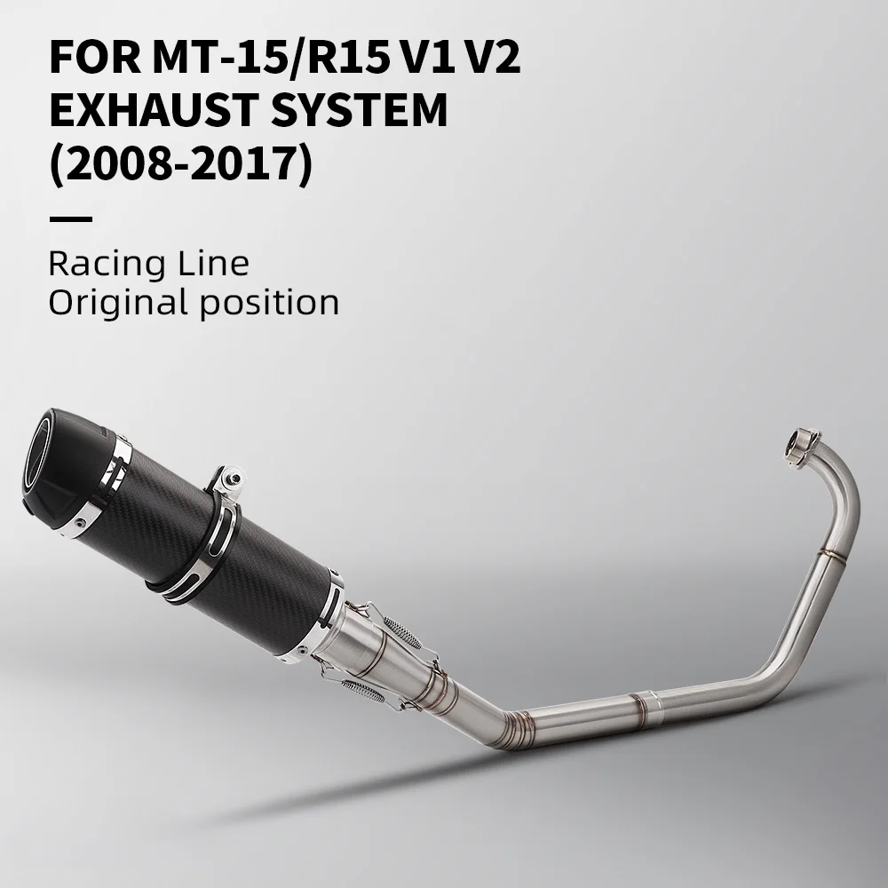 

For Yzf R15 Mt15 V1 V2 2008-2017 Motorcycle Muffler db-killer Exhaust Full System Escape
