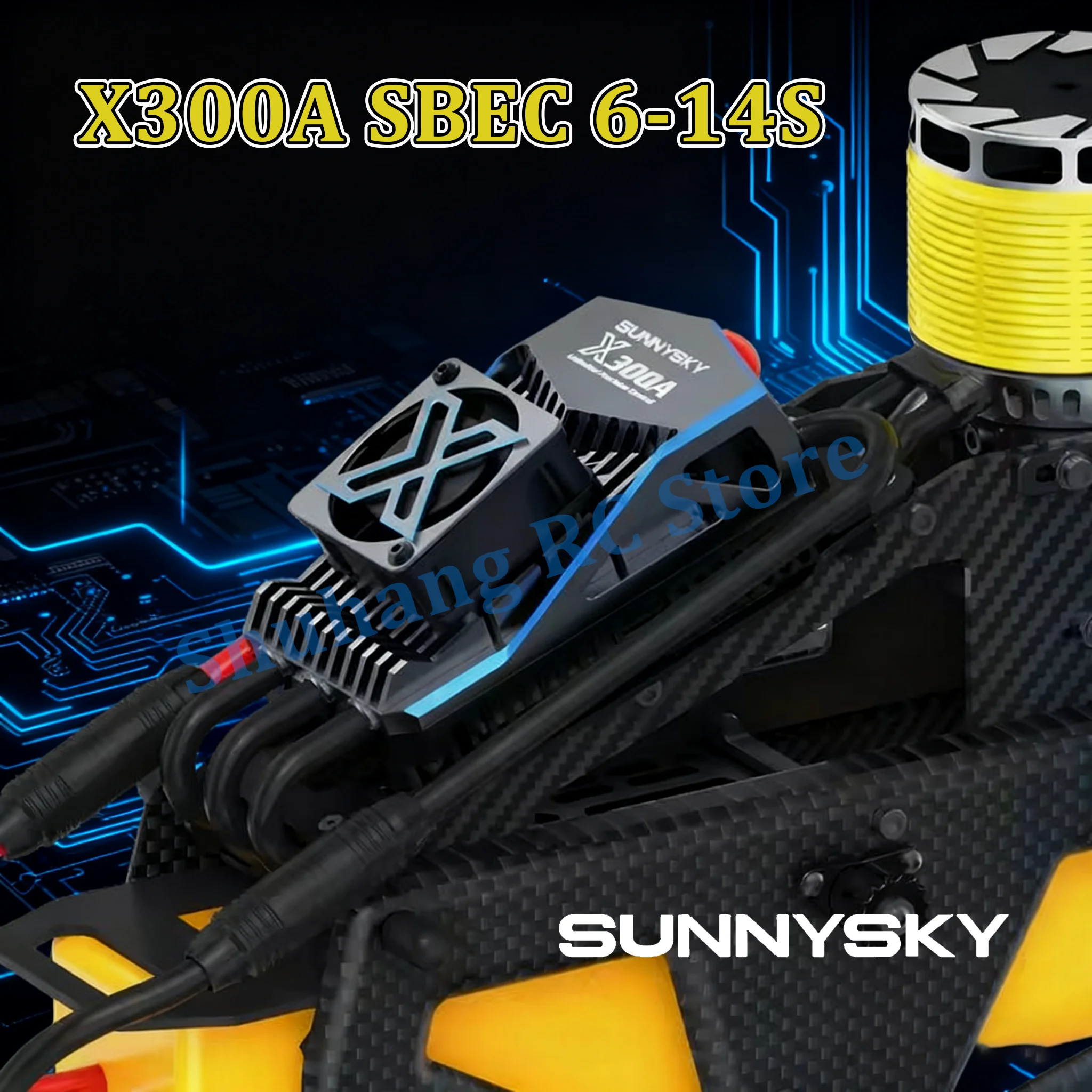 

Контроллер скорости SUNNYSKY X300A SBEC 6-14S X300A ESC для радиоуправляемого самолета TOC с неподвижным крылом серии 700-800, 3D-вертолет/дрон