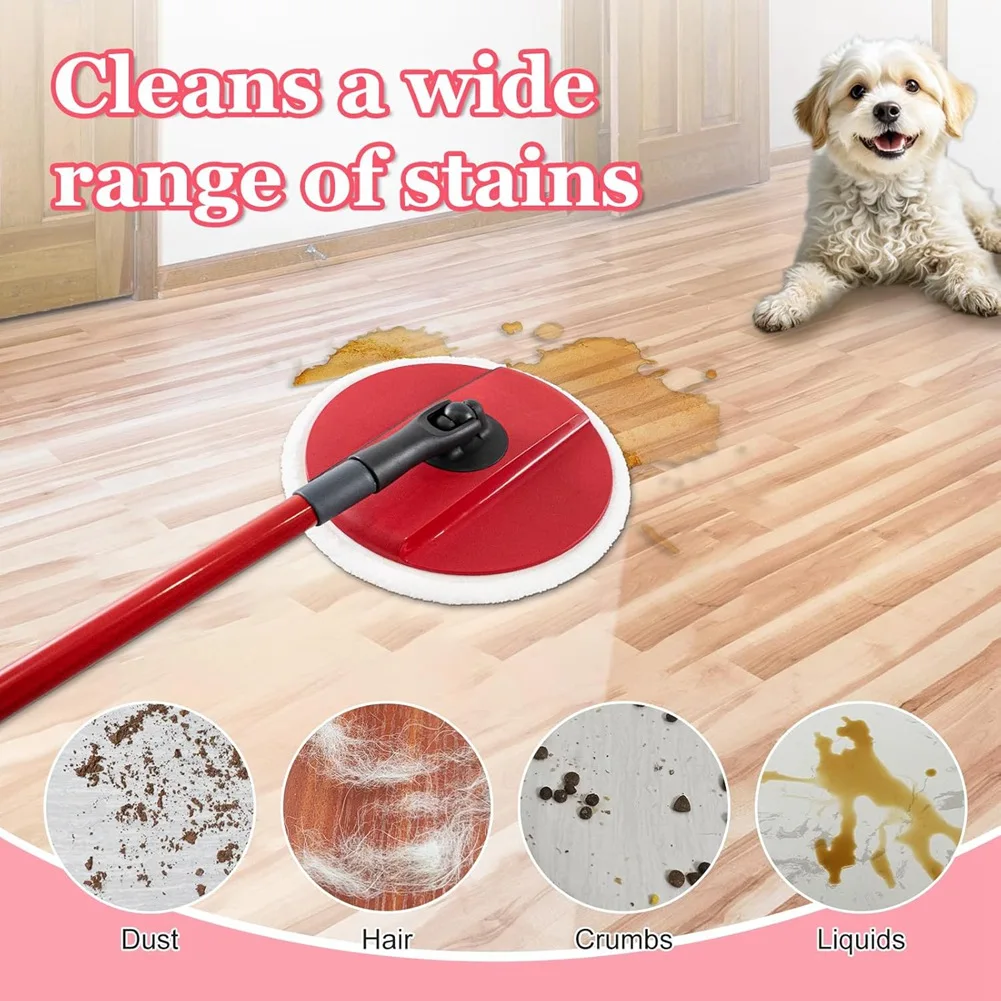 Refil de esfregão de microfibra lavável para Vileda Clean Spin Mop - Peças de reposição para limpeza de pisos