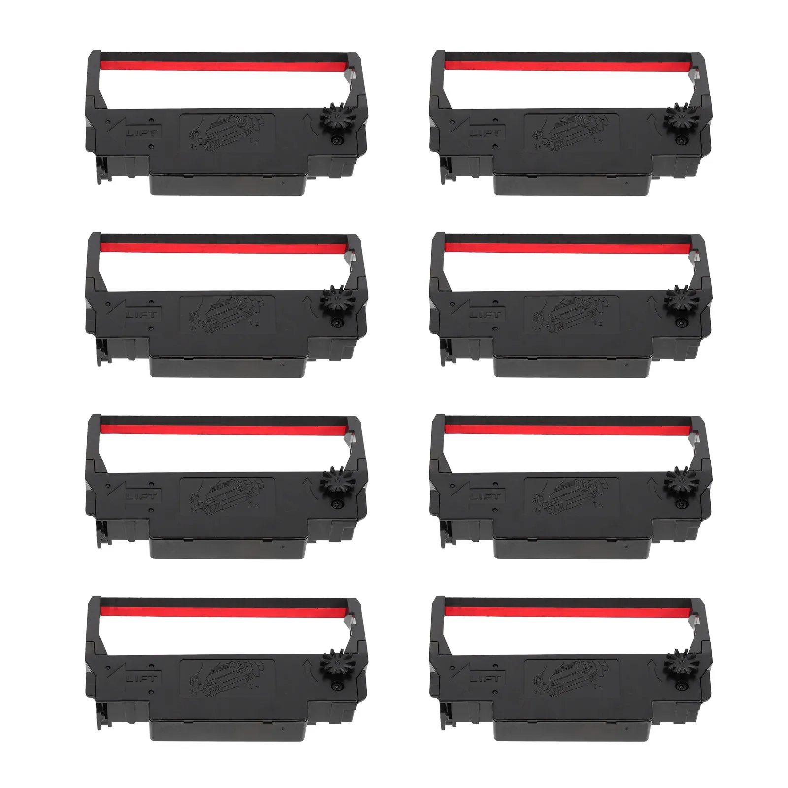 24Pcs Cash Register Printer Ribbon Nylon Ink Replacement Smooth Fade Resistant for Receipt Invoice Waybill Printing