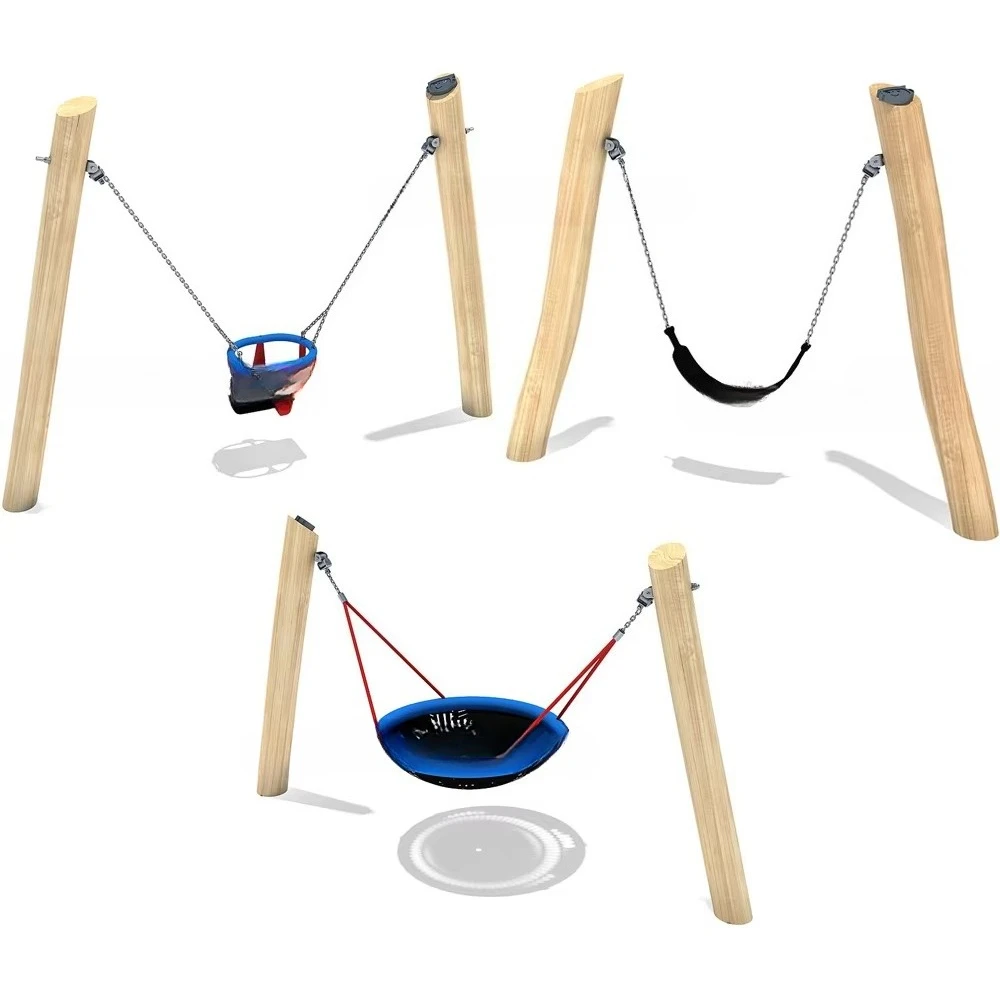 Dream Kids Adulti Outdoor Large Dozy Corda di legno Amaca Letto Altalena Parco giochi Attrezzatura per bambini