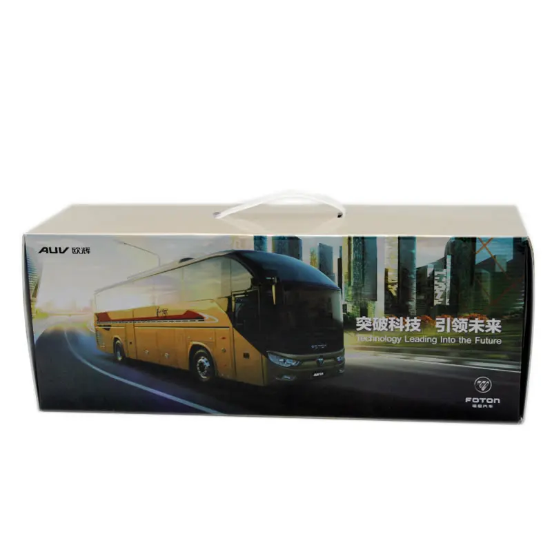 1:36 Scale Foton Ouhui 6122 Tourist Bus Alloy Car Model Ornaments