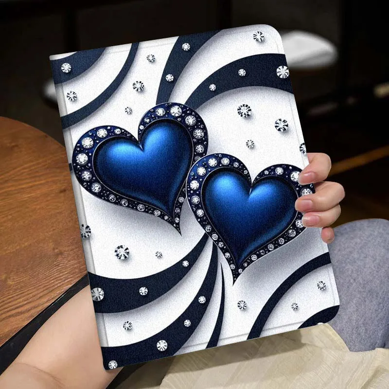 Amor moda rosa padrão para apple ipad 11th 10th 10.9 10.2 pro 12.9 2 air 3 13 11 7th 9.7 mini 7th 6 8.3 tablet caso