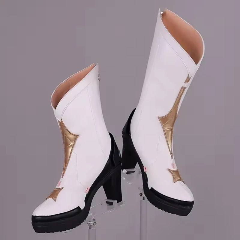 

Туфли на высоком каблуке Wuthering Waves Aemeath для косплея, аксессуары для обуви, реквизит для аниме-костюмов, снежные туфли для женского костюма