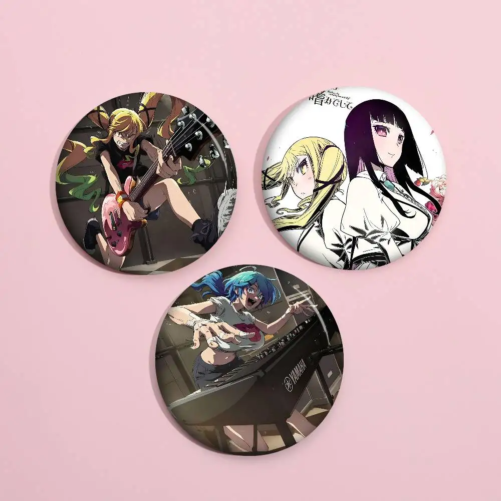 Anime Rock Is A Lady's Modesty Anime Brooches Cute Cartoon Badge Jacket Jeans Lapel Pin Gift Accessorie