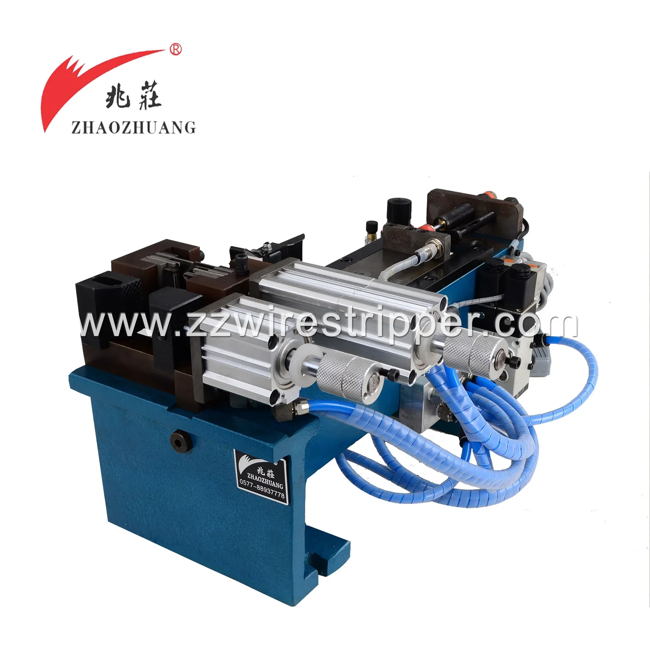 XC-330 Bevel pneumatic wire striper machine , copper wire stripper stripping machine