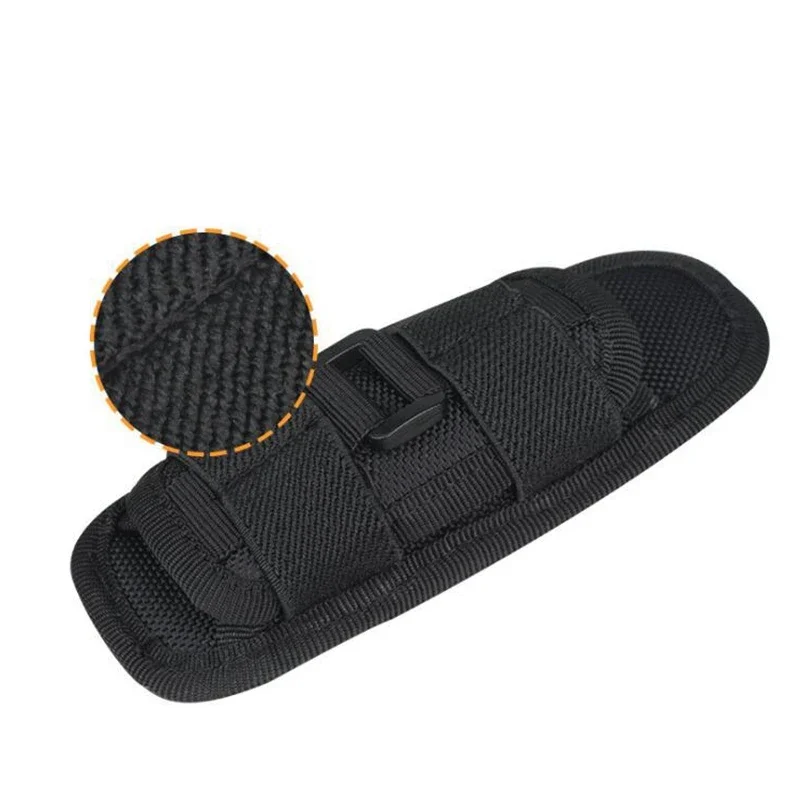 Molle tático caça náilon lanterna saco 360 graus rotativo ao ar livre capa coldre lanterna caso portátil flash