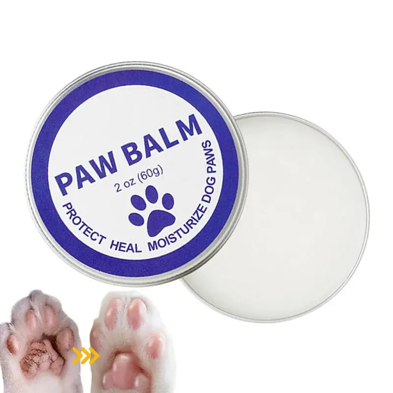 Dog Paw Wax Organic & Natural Paw Moisturizer 2oz Paw Balm For Dry Nose & Elbows Protects From Hot Pavement Heals Damaged Paw