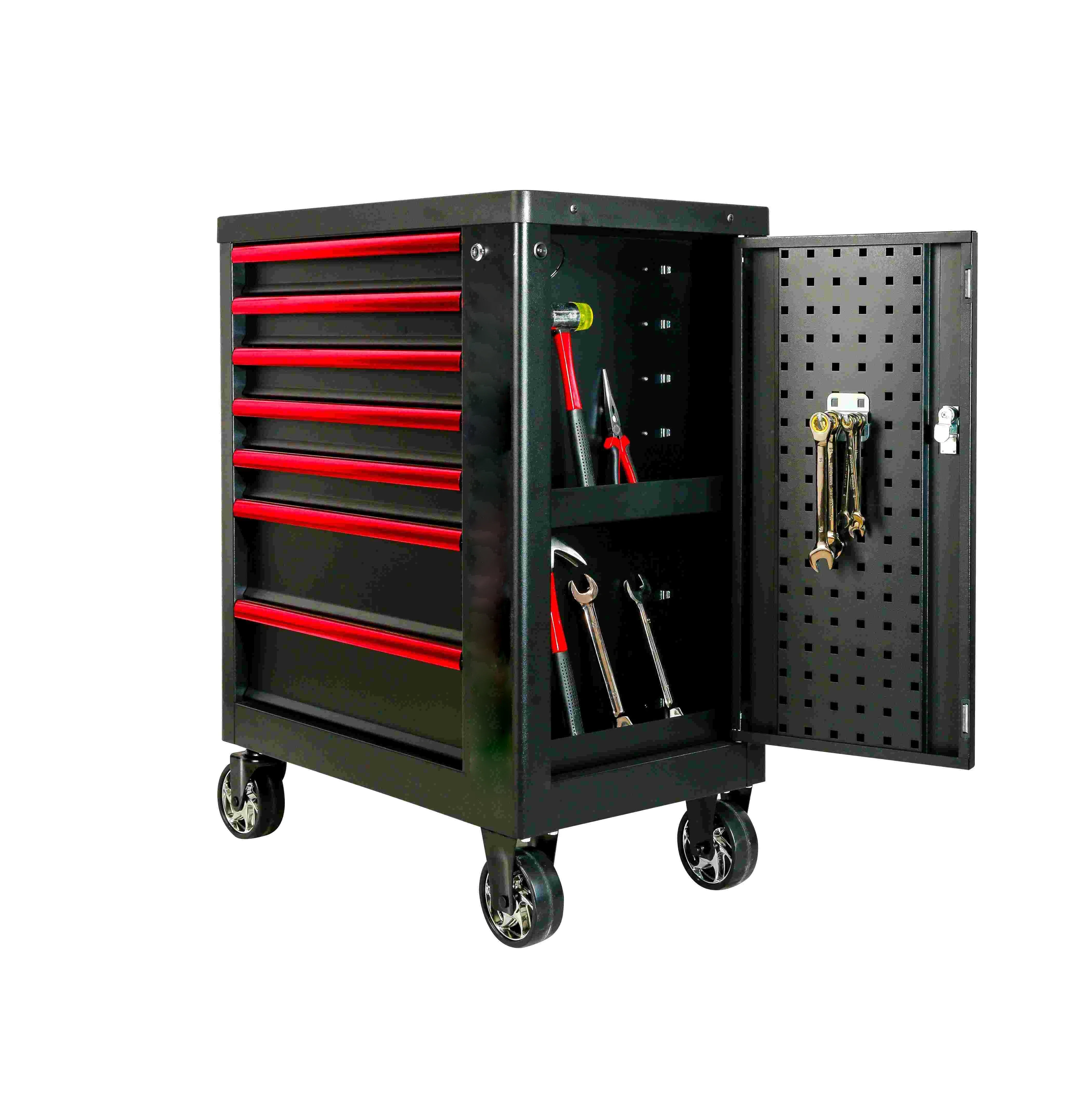 YyhcTool BoxHeavy Duty Metal Tool Cabinet Rolling Tool Chest Rolling Box With Drawers