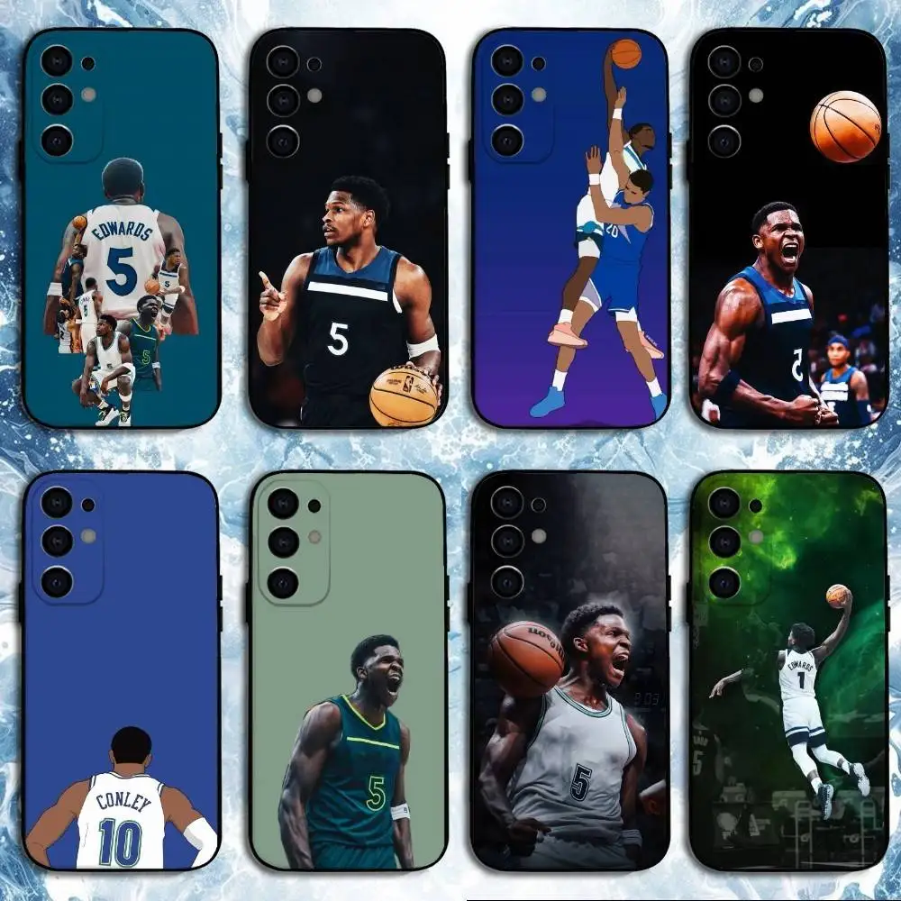 

Basketball A-Anthony Edwards Phone Case For Samsung S25,S24,S23,S22,S21,S20,Plus,Fe,Lite,Others Black Cover