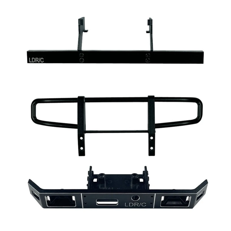 LD-P06 Metal Front And Rear Bumper For LDRC LD-P06 LD P06 Unimog 1/12 RC Truck Car Upgrades Parts Accessories