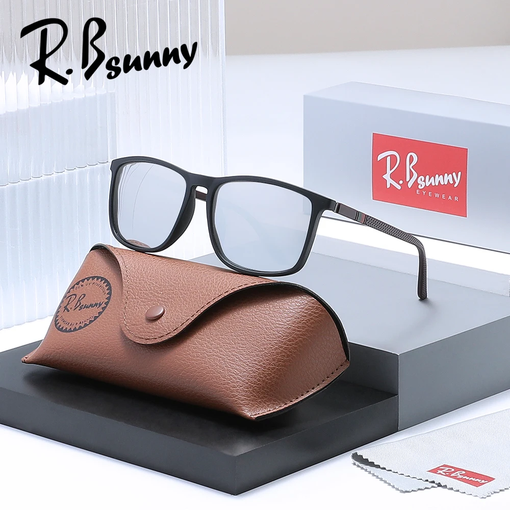 RBsunny ريترو الاستقطاب النظارات الشمسية الرجال النساء مستطيل الإطار UV400 نظارات الذكور موضة السببية الصيد في الهواء الطلق القيادة نظارات